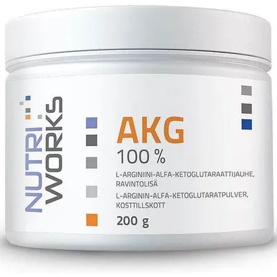 Produktbild von NutriWorks AKG 100% 200 g (L-Arginin-alpha-Ketoglutarat)