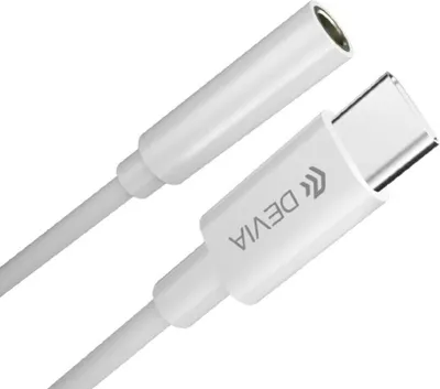 Immagine prodotto di Adattatore per cuffie da USB-C a jack da 3,5 mm in bianco Adattatore 0,10 m