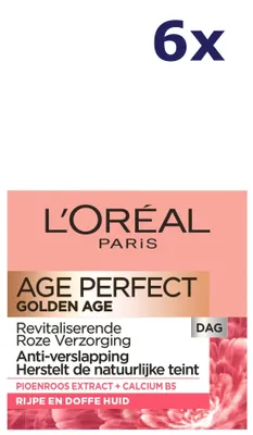 Immagine prodotto di 6 confezioni di L'Oréal Skin Age Perfect Golden Age Crema da Giorno 50 ml