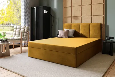 Obrázek produktu pro Postel MARCELLO 160x200 zlatá
