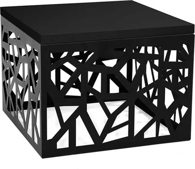 Produktbild von MIRJAN24 Couchtisch Palis, Wohnzimmer, Loft Sofatisch, Stilvoll Kaffeetisch (Farbe: Schwarz Matt / Schwarz Hochglanz)