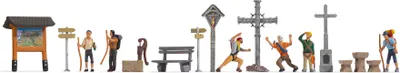 Produktbild von NOCH Figuren-Themenwelt „In den Bergen“, HO (1:87), Mehrfarbig