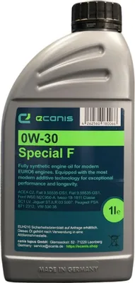 Produktbild von Motoröl 1 Liter 0W-30 C3 SN ECANIS Special F Hydrocrack HC-Öl für diverse PKW