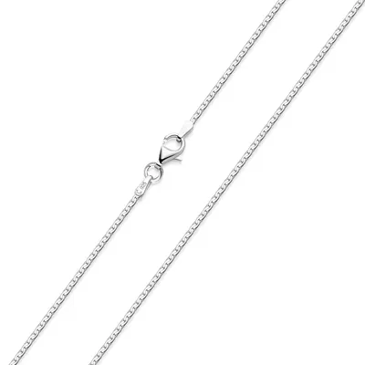 Produktbild von MATERIA Ankerkette Silber 925 oval gedrückt 1,4mm Damen Halskette Silber + Box K40