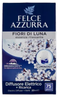Image de Désodorisant électrique avec cartouche Fiori di Luna 20 ml - Felce Azzurra
