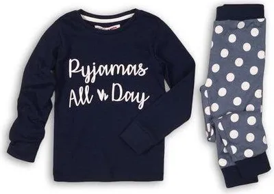 Produktbild von MINOTI Mädchen Pyjama Schlafanzug marine 3-4 y
