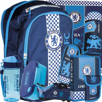 Produktbild von 9 Tlg. Set Schulrucksack Schulranzen Federtasche Brotdose Rucksack Chelsea