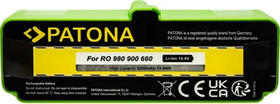 Produktbild von PATONA Akku 5800mAh f. Roomba 80501 500 510 530 532 535 540 550 780 800 Serie