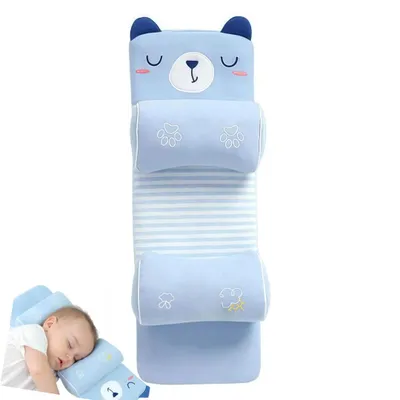 Produktbild von Ergonomisches Babykissen, Seitenschläferkissen für Neugeborene, Anti-Roll-Kissen, geeignet für Seitenschläfer, Rückenschläfer und Bauchschläfer
