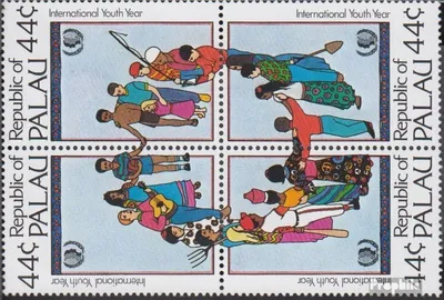 Produktbild von Briefmarken Palau-Inseln 1985 Mi 80-83 Viererblock (kompl.Ausg.) postfrisch Jahr der Jugend