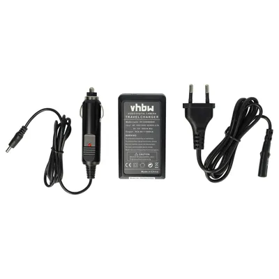 Produktbild von vhbw Ladegerät kompatibel mit Canon EOS 1100D, 2000D, 1200D, 4000D, 1300D, Kiss X70, Kiss X50, Kiss X80 Kamera - Ladeschale, Kfz-Adapter Ladeanzeige