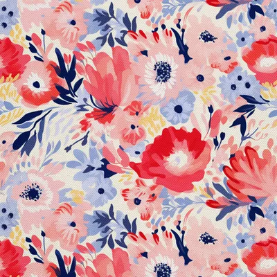 Image de OUTDOOR DECOSTOFFE OXFORD - Blumen - DX3041