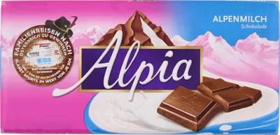 Produktbild von Alpia Alpenvollmilch Tafelschokolade Alpenvollmilchschokolade 100g