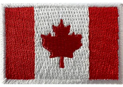 Kanada Flagge Patch, aufbügelbar, 4,4 x 2,9 cm, 1 Stück