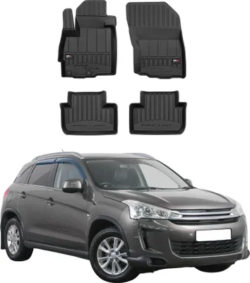 Produktbild von OMAC Gummi Fußmatten für Citroen C4 Aircross 2012-2017 Premium Gummi Schwarz 4x