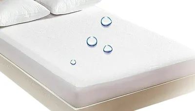 Produktbild von Matratzenschoner wasserdicht - 200 x 90 x 35 cm - Spannbettlaken - Rundumschutz - Matratzenschutz - für Kinderbett, Erwachsene, Kinder - Weiß