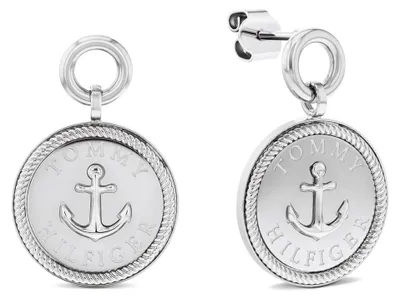 Produktbild von Tommy Hilfiger Stainless Steel Nautical Charm Earrings, Weiblich, Edelstahl, Silber