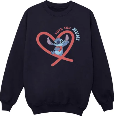 Produktbild von Disney - "Love You Mum" Sweatshirt für Damen BI22734 (M) (Marineblau)