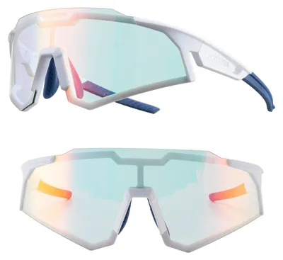Zdjęcie produktu dla ROCKBROS okulary rowerowe fotochromowe z ochroną UV400, samoprzyciemniające okulary sportowe do kolarstwa i aktywności outdoorowych