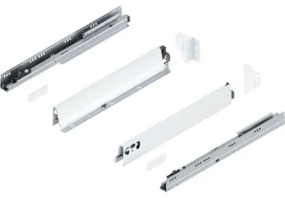 Produktbild von Blum Tandembox antaro N Schubladenschienen-Set | 1 Paar, 65kg 450mm | Vollauszug Blumotion seidenweiß