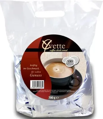 Produktbild von Yvette Kaffeepads Dark 100 Stück