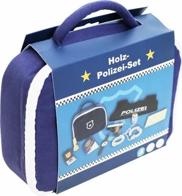 Obrázok produktu pre Großhandel GmbH - Drevená policajná súprava 10 kusov 1