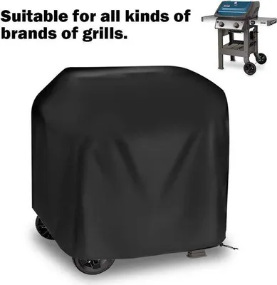Obrázek produktu pro Nepromokavá plachta na gril | Ochranná plachta na plynový gril | 105 x 49 x 102 cm | Černá