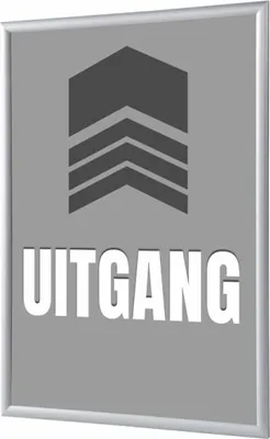 Produktbild von Showdown Klapprahmen - DIN A1 - Komplett-Set - Uitgang Niederländisch - Grau/Silber