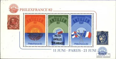 Produktbild von Briefmarken Niederländische Antillen 1982 Mi Block21 (kompl.Ausg.) postfrisch PHILEXFRANCE
