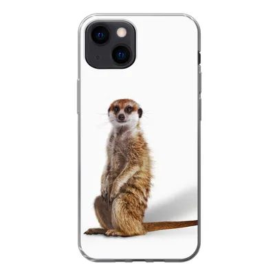 Produktbild von MuchoWow® Handyhülle Schutzhülle Hülle für iPhone 13 mini Erdmännchen - Tiere - Fell Silikon Softcase Handy Hülle - Softcase