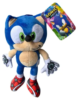 Image de Peluche Sonic Prime – Douce et câline avec boucle (30 cm) Bleu Taille unique Disney