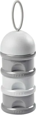 Image de Beaba Boîte de dosage de lait en poudre, 3 compartiments empilables gris clair/gris foncé) ; 911673