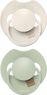 Produktbild von Difrax Dynamic LOVI Prime Schnuller - 0-6 Monate - 2 Stück - Coconut/Pistachio | Schnuller & Schnullerbänder