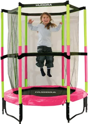 Produktbild von Hudora Trampolin Sicherheitstrampolin Jump In 140 rosa