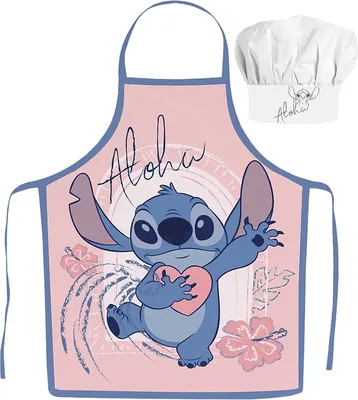 Zdjęcie produktu dla Fartuch dziecięcy z czapką Stitch Aloha