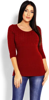 Produktbild von PeeKaBoo Damen fest Pulli mit 3/4 Ärmel Ulla Purpur Universal-