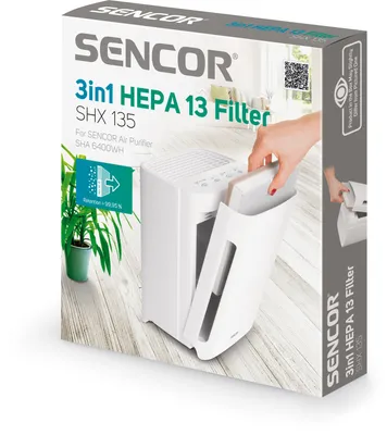 Obrázek produktu pro SENCOR SHX 135 HEPA 13 Filtr 3 v 1, pro čističku vzduchu SENCOR SHA 6400WH