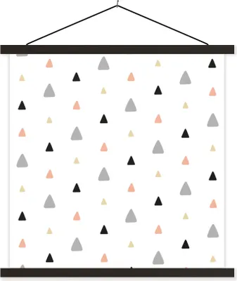 Produktbild von MuchoWow® Textilposter Pastell - Form - Muster 40x40 cm mit schwarzem Rahmen - Fotos