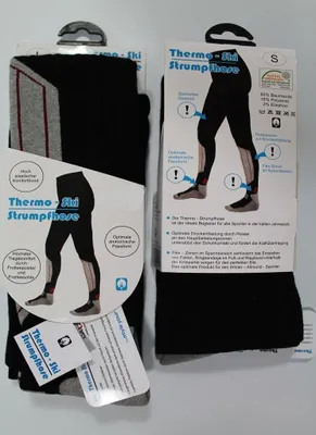 Produktbild von Unisex Thermo Ski Strumpfhose Sport Winter Baumwolle Skisocken Skiunterwäsche Gr. 36/38
