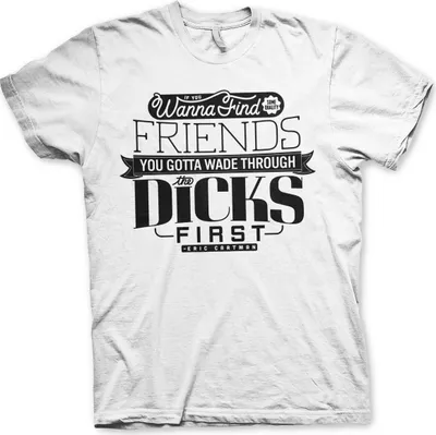 Produktbild von South Park - Wade Through The Dicks T-Shirt - Small - White