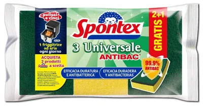 Scheuerschwämme, antibakteriell, 3 Stück, universell