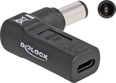 Produktbild von DELOCK Adapter Notebook Ladekabel USB Type-C Buchse zu HP
