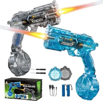 Produktbild von Interaktive Wasserpistolen Set für Kinder - Spiele, Outdoor-Aktivitäten, Kühlung im Sommer