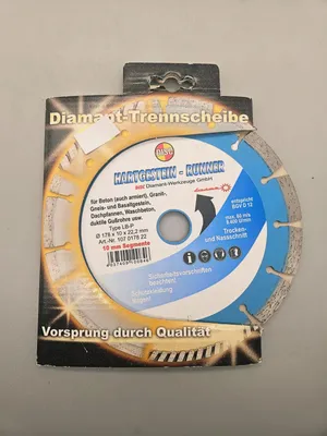 Produktbild von Disc Diamant Trennscheibe Hartgestein Runner 178 x 10 x 22,23 mm