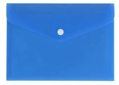Produktbild von A5-Umschlagmappe aus blauem Satin – Biurfol