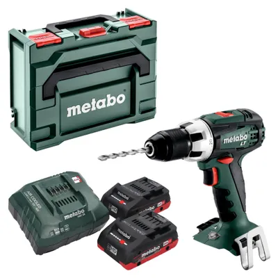 Image de Metabo BS 18 LT Perceuse-visseuse sans fil 18 V 60 Nm ( 602102800 ) + 2x batterie LiHD 4,0 Ah + chargeur + metaBOX