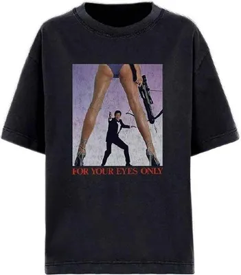 Produktbild von James Bond - "For Your Eyes Only" T-Shirt für Herren/Damen Uni RO3357 (S) (Schwarz)