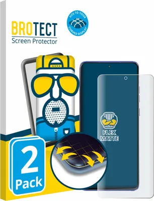Produktbild von 2x BROTECT Fullscreen Schutzfolie für Motorola Edge 60 Stylus Displayschutz Folie Fullcover Matt Entspiegelungsfolie