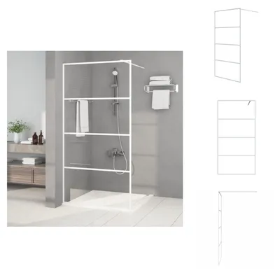 Obrázok produktu pre vidaXL Sprchová zástena pre sprchovací kút biela 100x195 cm ESG číre sklo - Sprchové zásteny