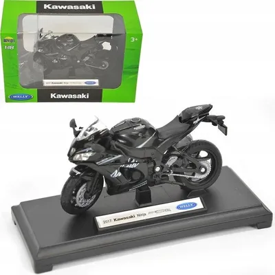 Immagine prodotto di Modello in scala 1:18 della Kawasaki Ninja ZX-10RR 2017, moto Welly